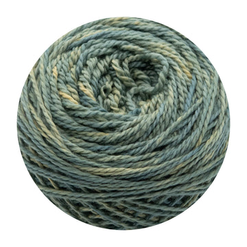 Naturally dyed pure merino in DragonTail - soft sage green colourway