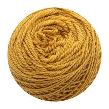 Naturally dyed pure merino in GoldenPole - warm yellow colourway