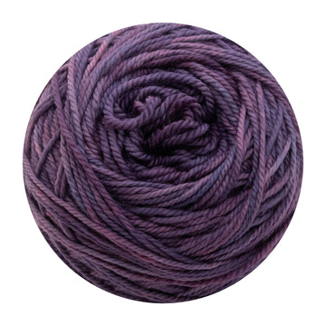 Naturally dyed pure merino in PixieBerry dark purple colourway