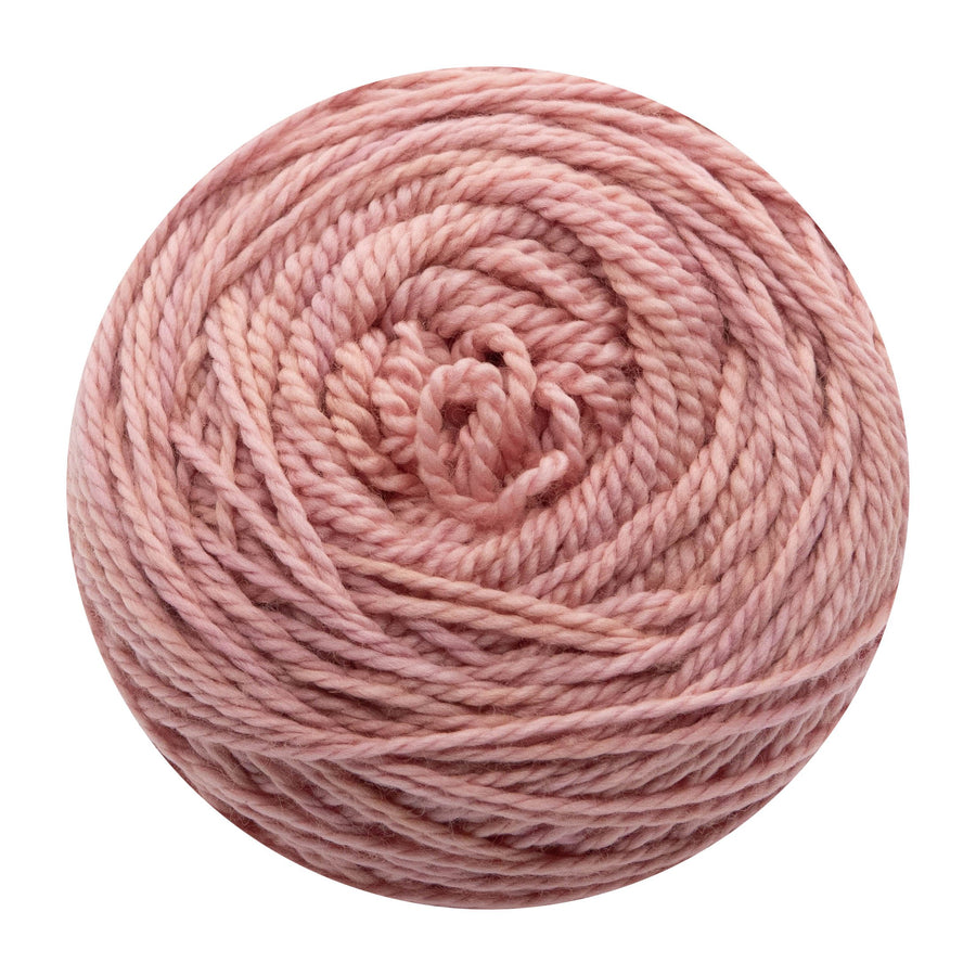 Naturally dyed pure merino in BabyValentine - soft pink colourway
