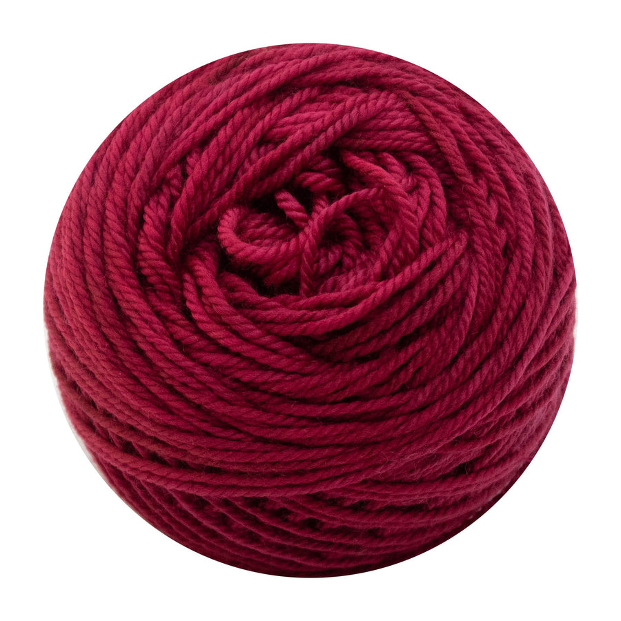 Naturally dyed pure merino in BooBerry - Cherry red colourway