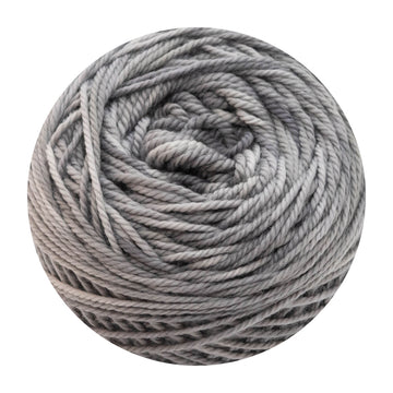 Naturally dyed pure merino in SilverStud - silver grey colourway